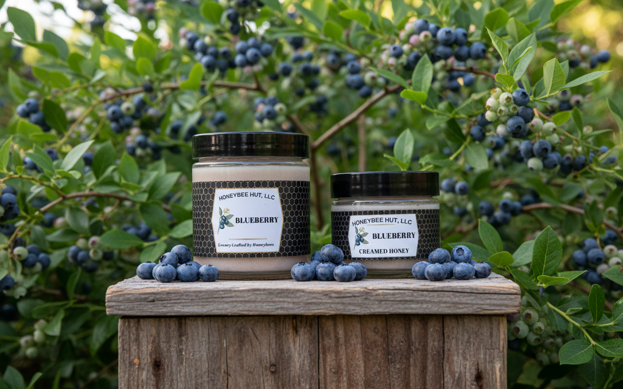 Blueberry Creamed Honey